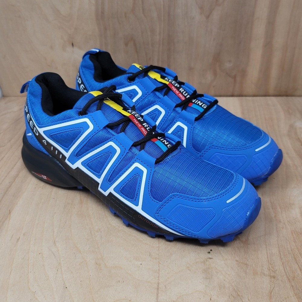 Keep Running Shoes Mens Size 44 Blue Speed 4 Trail Outdoor Athletic Sneakers LT - Picture 1 of 15
